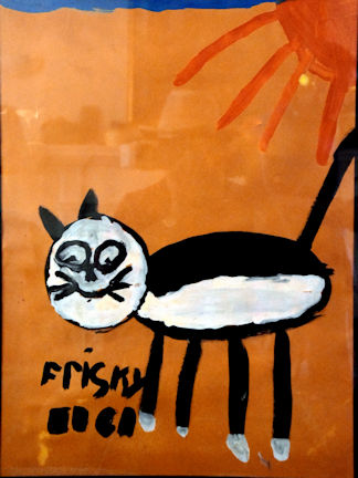 Frisky the cat